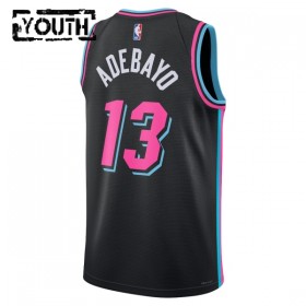 Canotte Bambino Miami Heat Bam Adebayo Nike 2025-26 City Edition Nero Swingman
